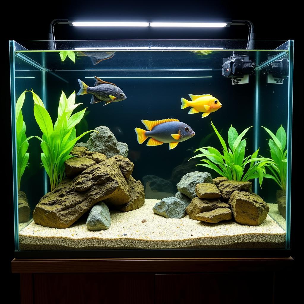 African Cichlid Tank Setup with Proper Substrate