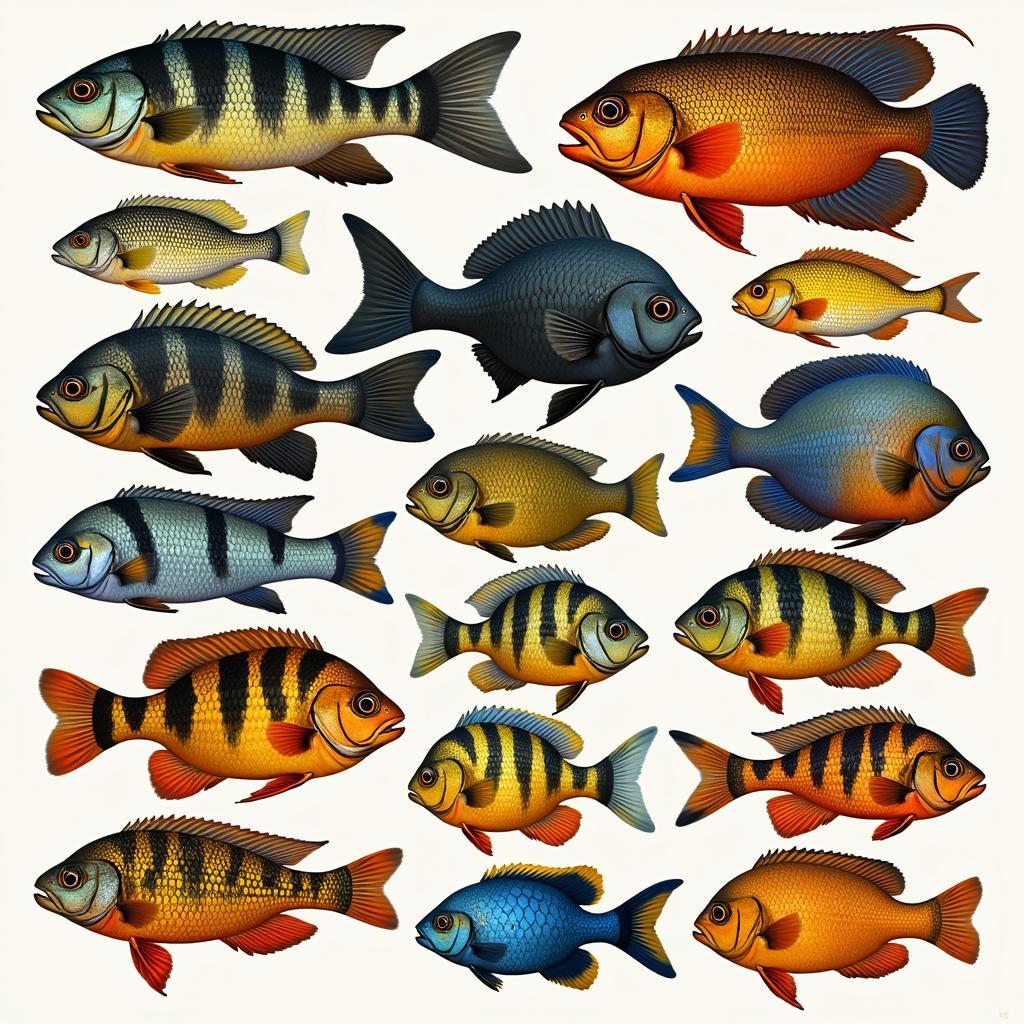 Variety of African Cichlids