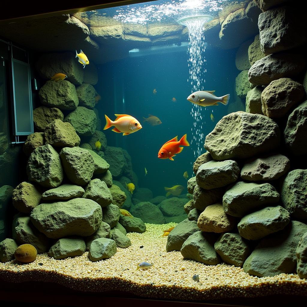 African Cichlid Tank Setup