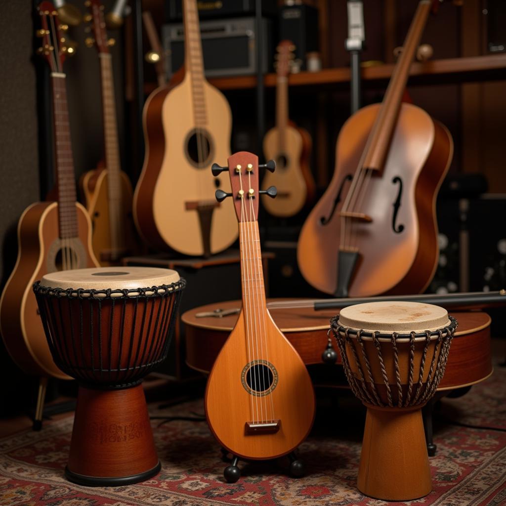 Traditional African instruments used in film scores