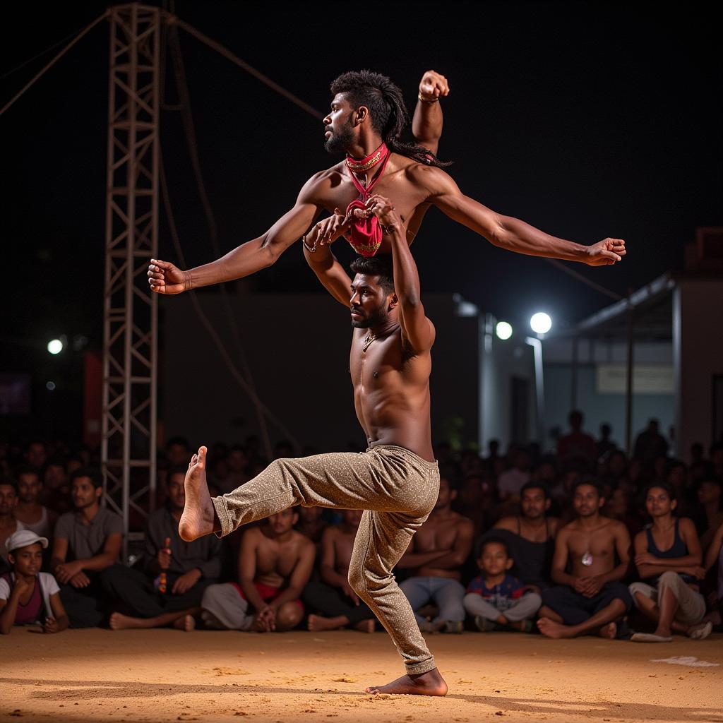 African Circus Performance in Thiruvannamalai