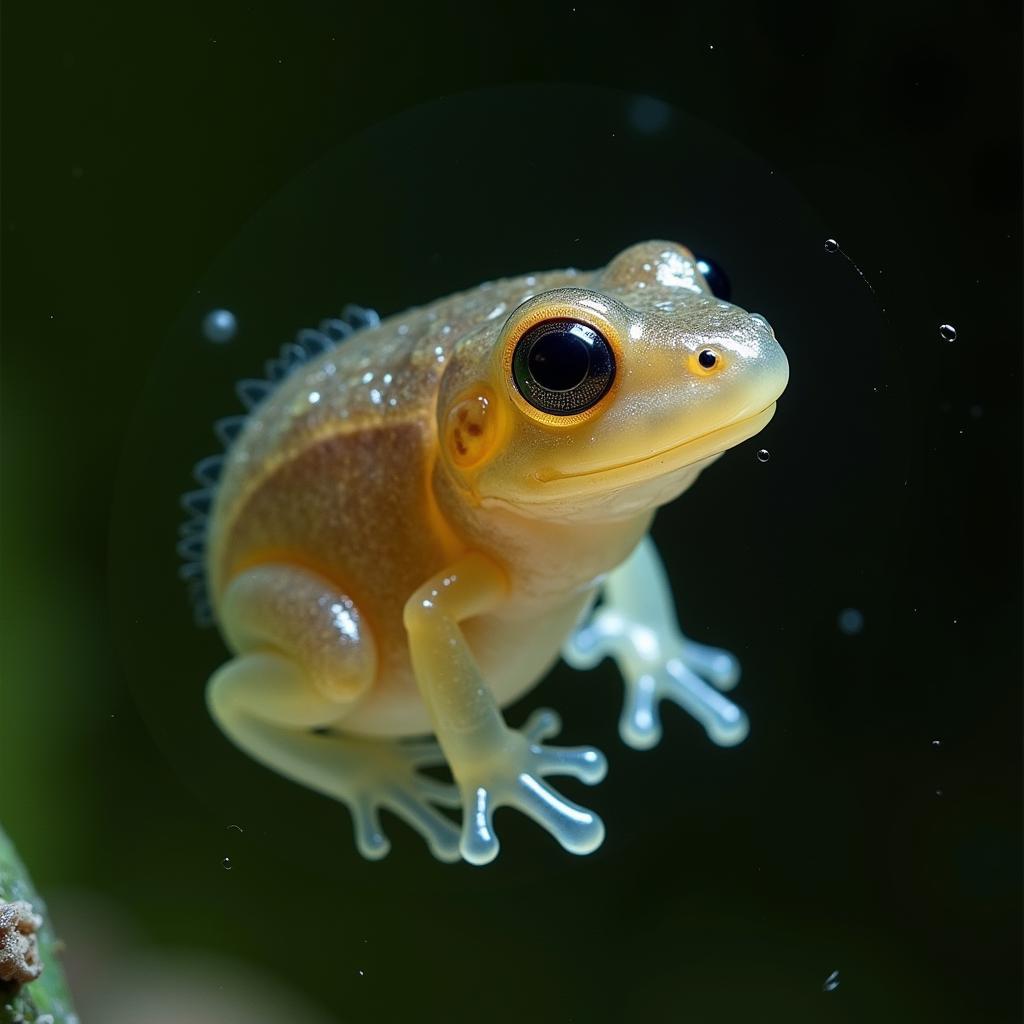 African Clawed Frog Tadpole in Early Stage Development