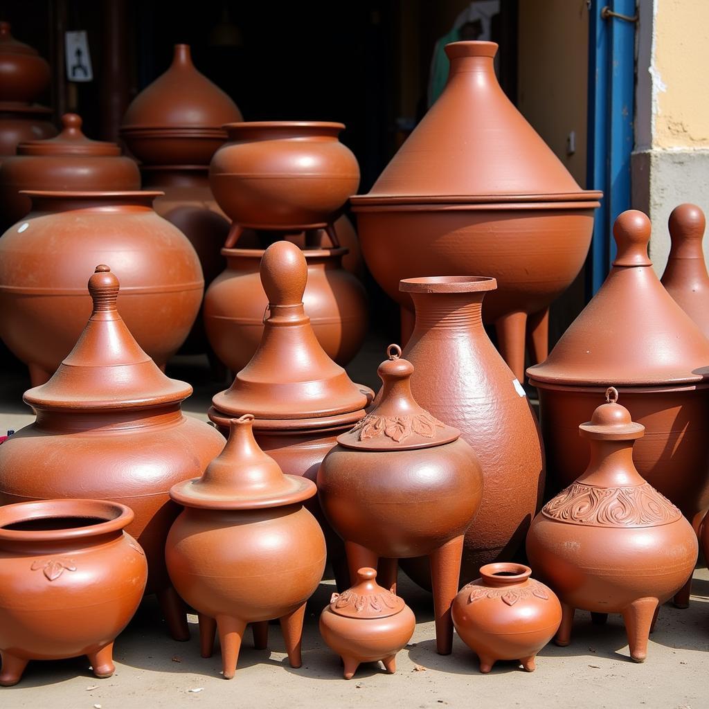 Variety of African Clay Cooking Pots for Sale