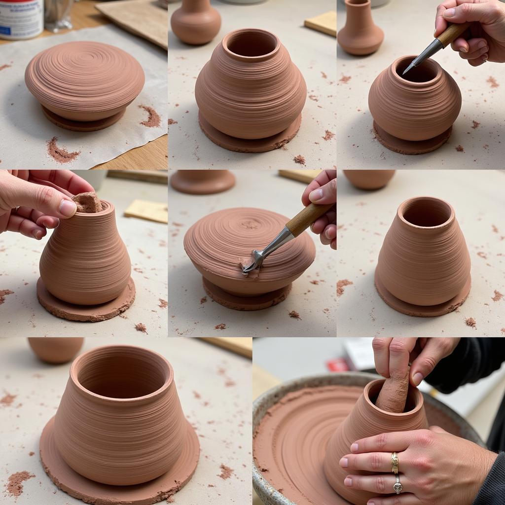 Traditional African Coil Pot Making Process