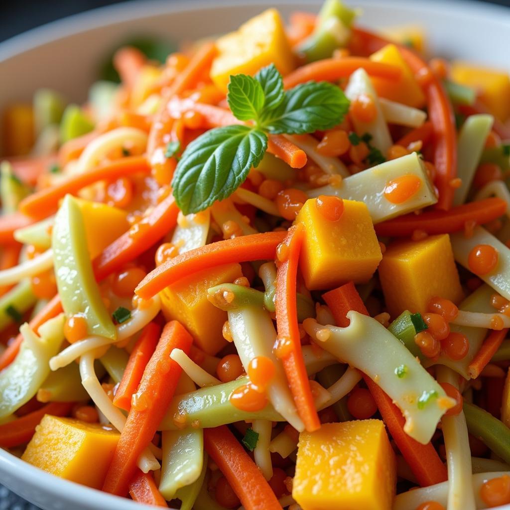 African Coleslaw with Mango and Piri-Piri