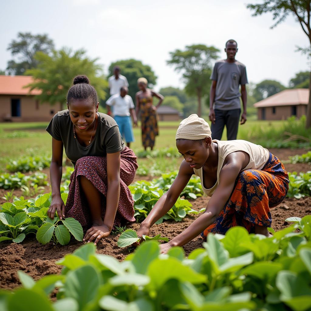 African community development project focused on equity and empowerment