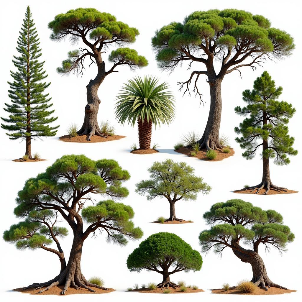 Diverse African Conifer Species Across the Continent