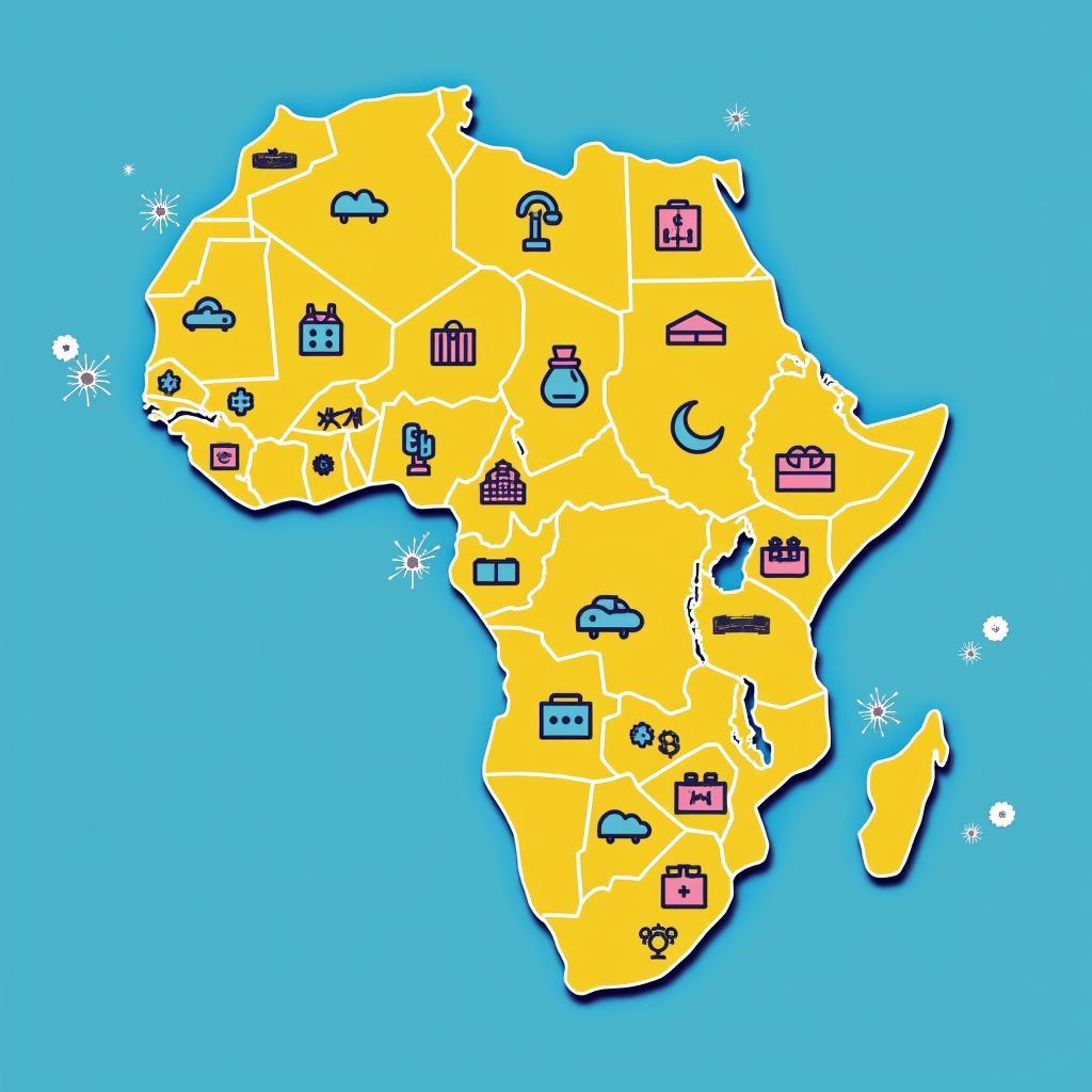 African Consumer Market Potential:  A map of Africa highlighting key consumer markets.