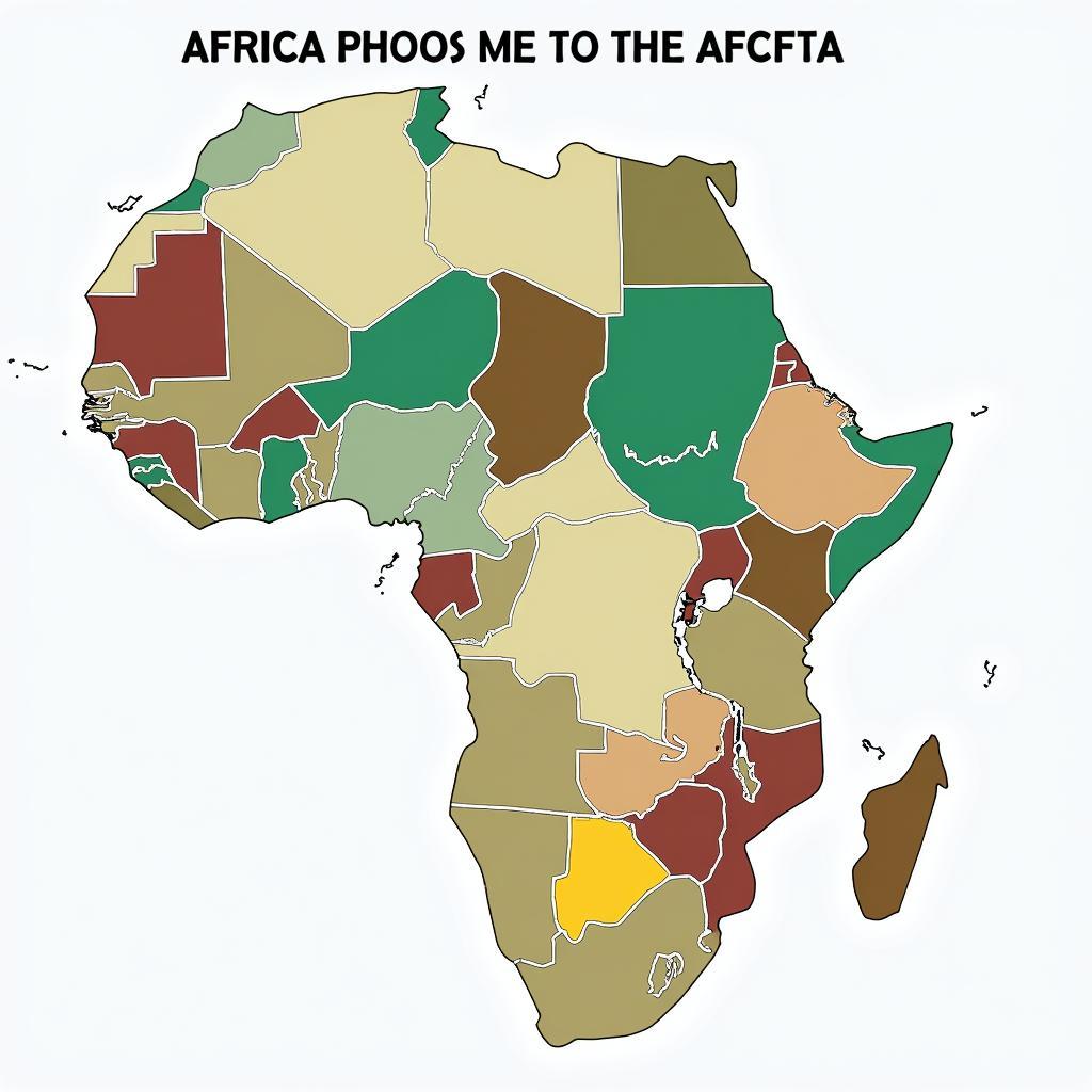 Map of African Countries in the AfCFTA