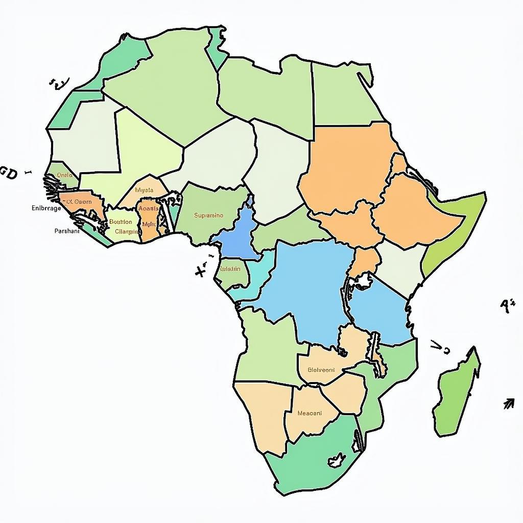 Map of the African Continental Free Trade Area