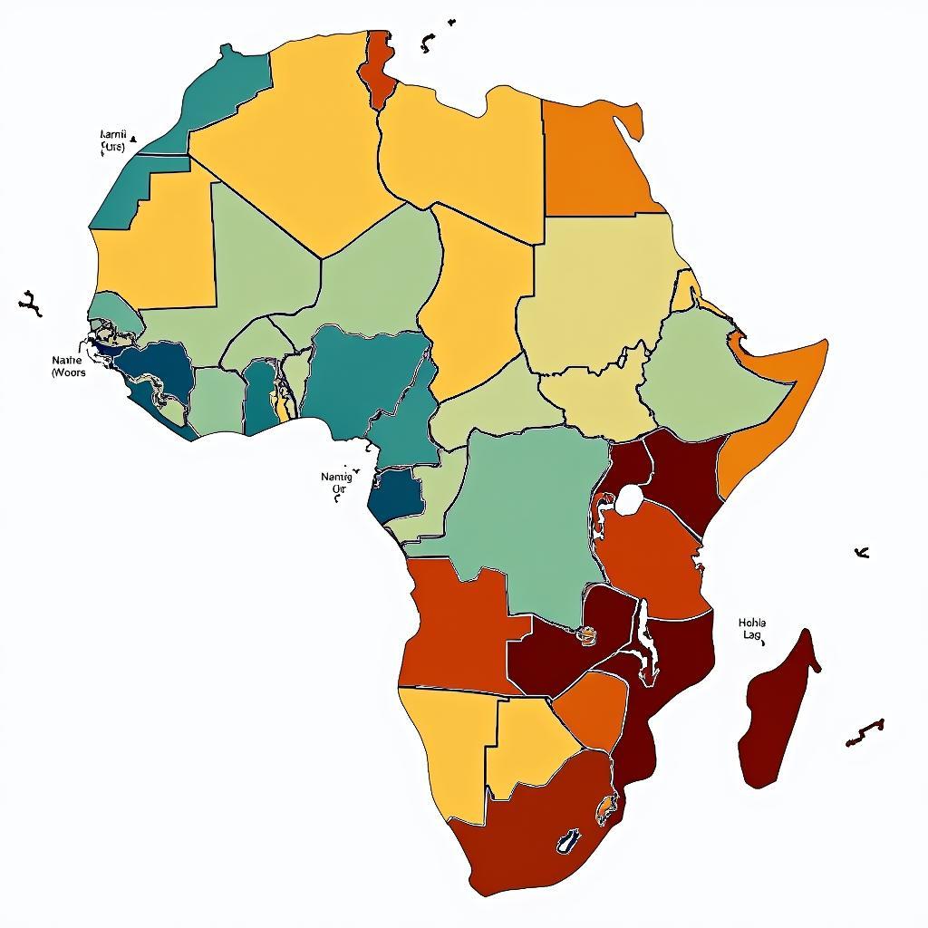 African Countries Population Map