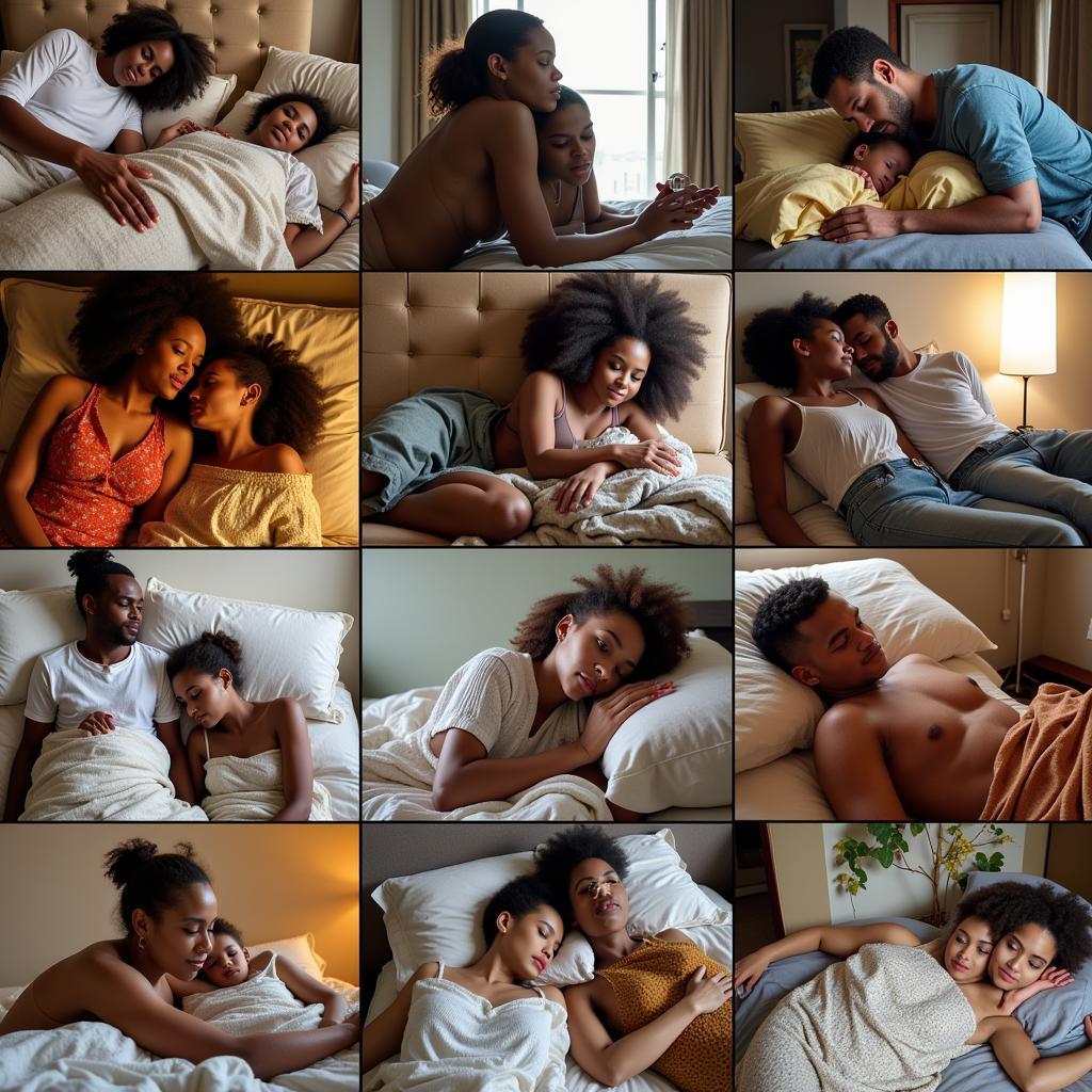 Diverse Sleeping Habits of African Couples