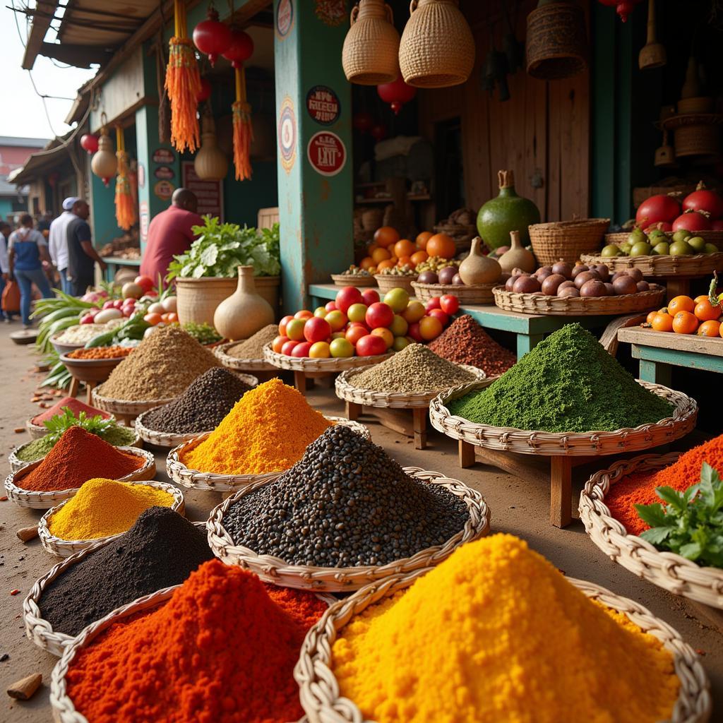 African Cuisine Market Variety