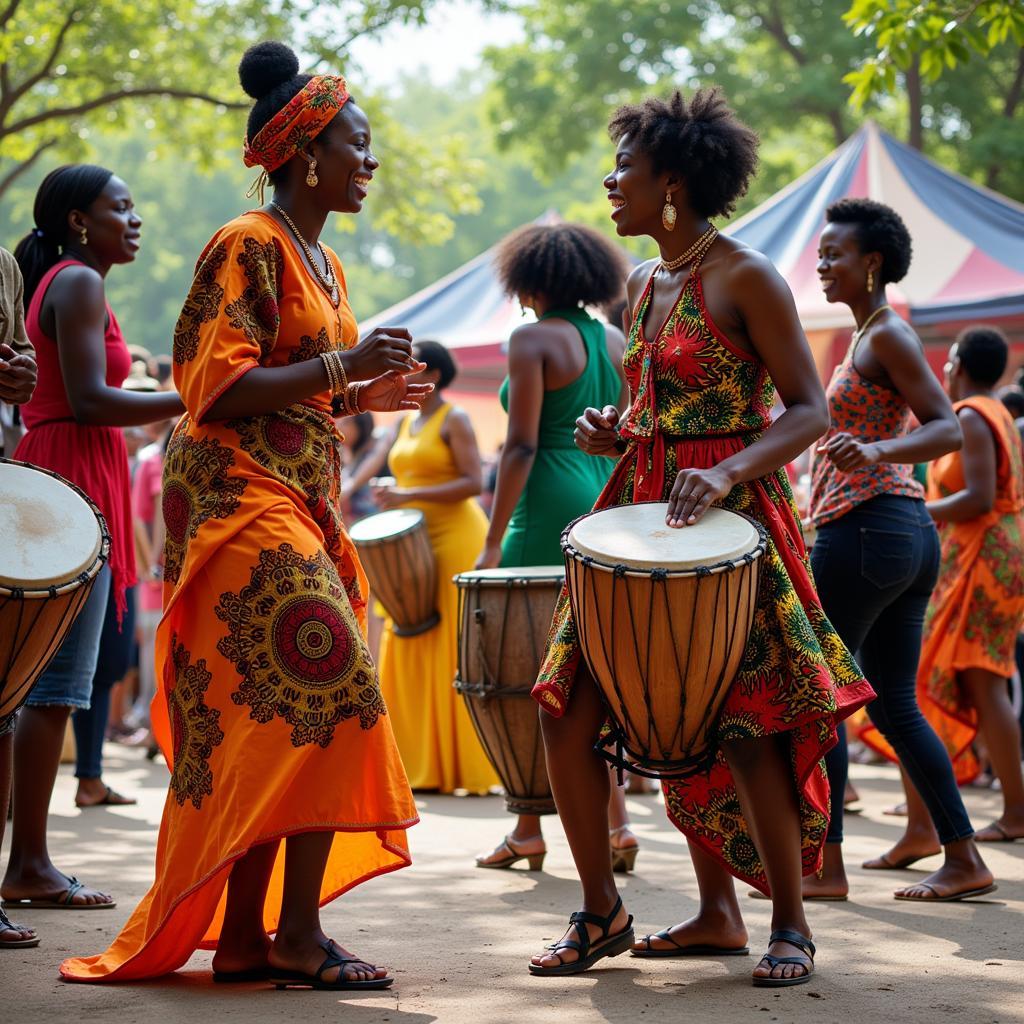 Celebrating African Cultural Day: A vibrant display of traditional music, dance, and attire