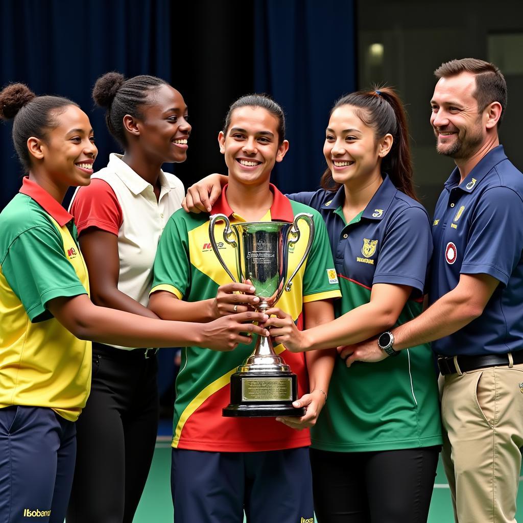 African Cup Badminton Championships Trophy Presentation