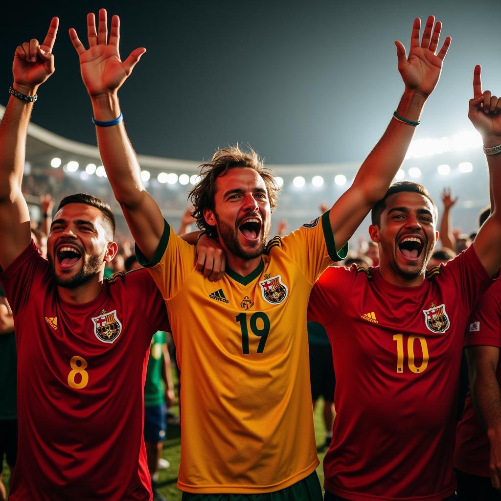 African Cup of Nations Qualifiers: Fans Celebrating