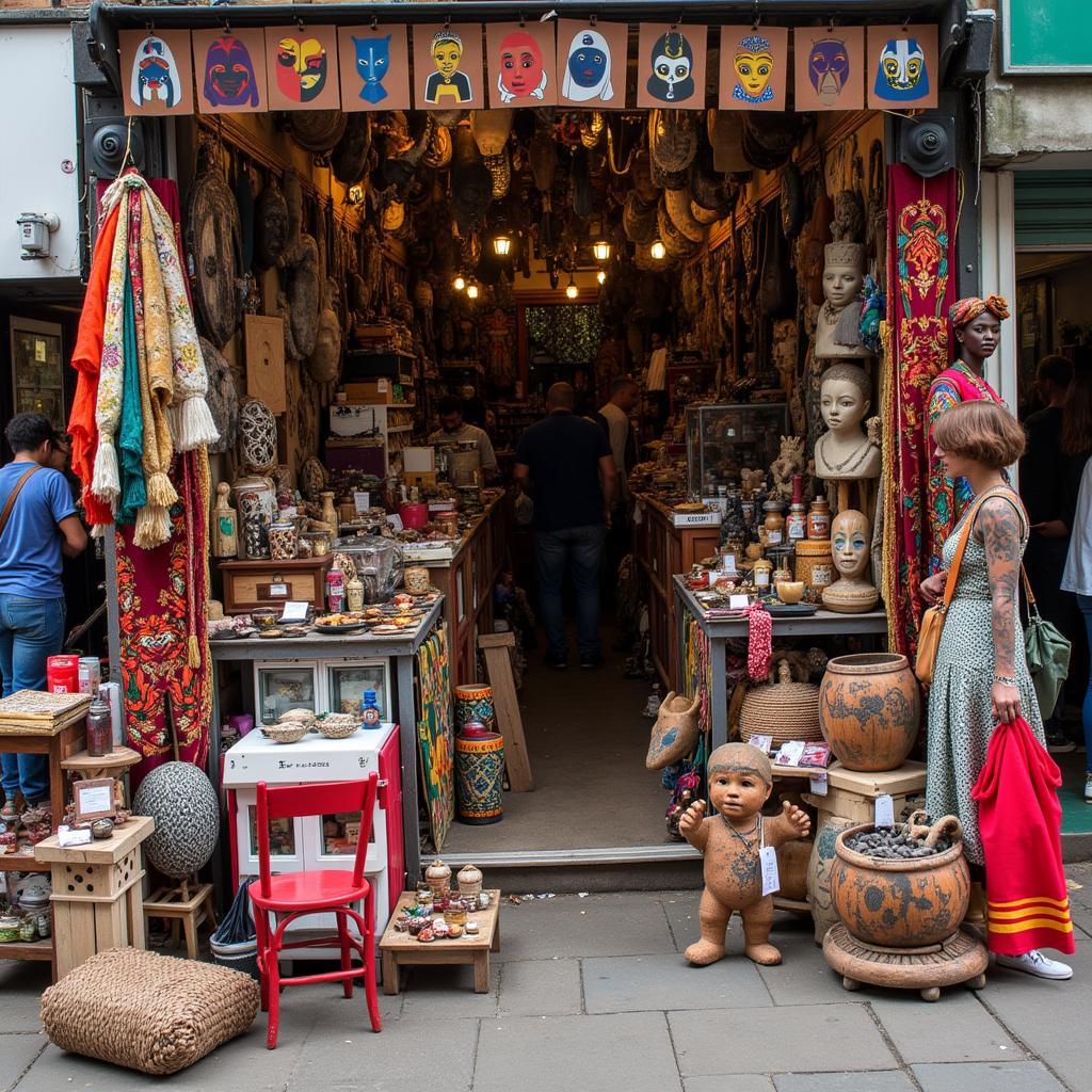 African Curios Market Stall in the UK