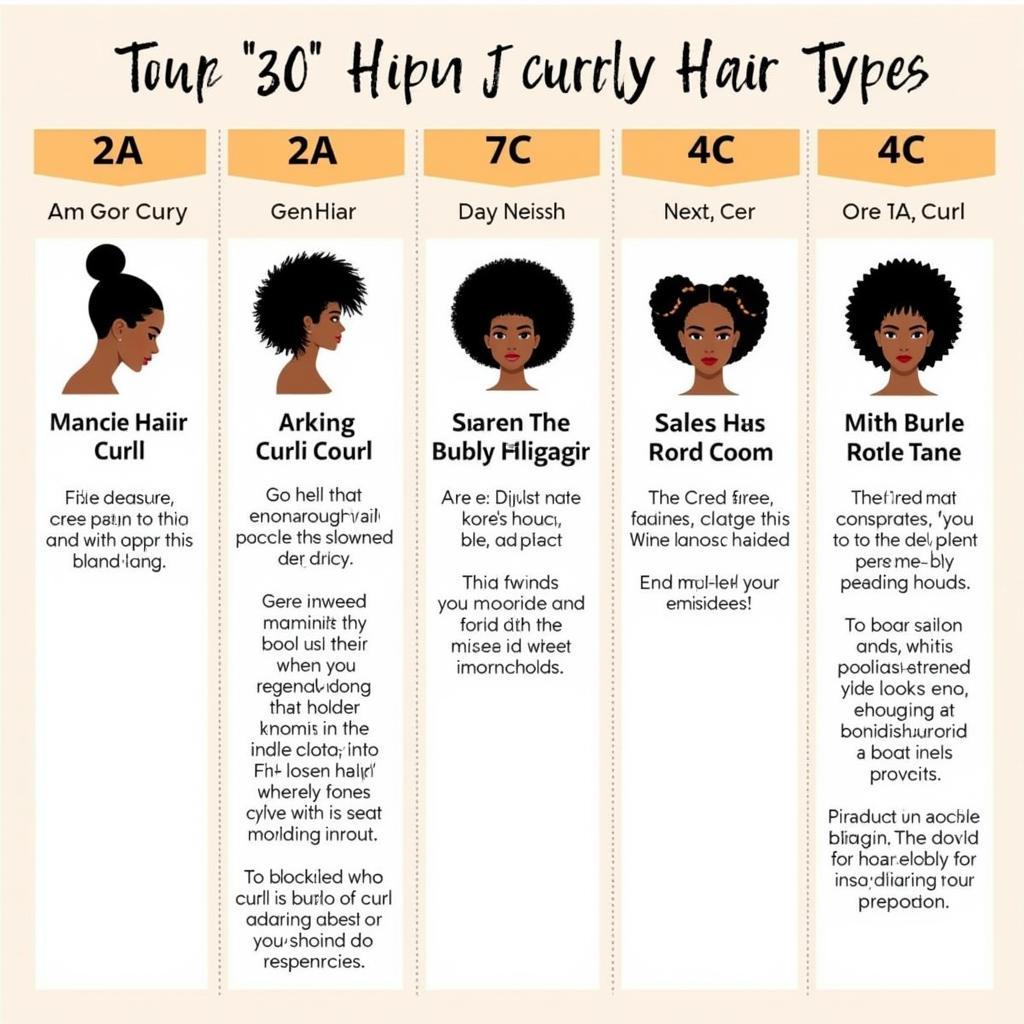 African Curly Hair Types Chart