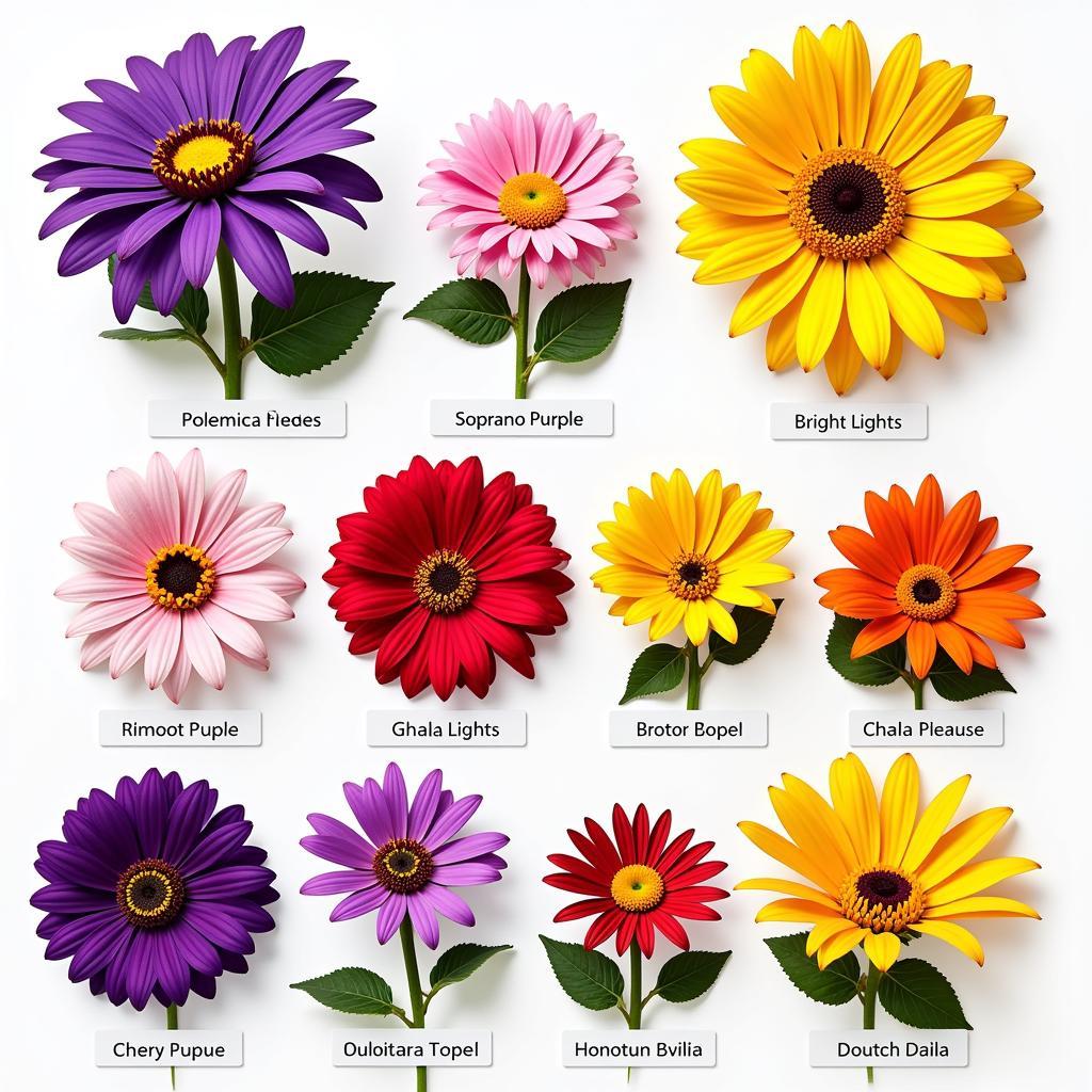 African Daisy Cultivars Showcase