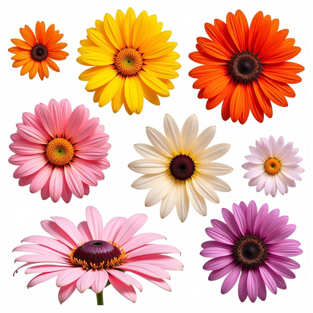 African Daisy PNG Vibrant Colors