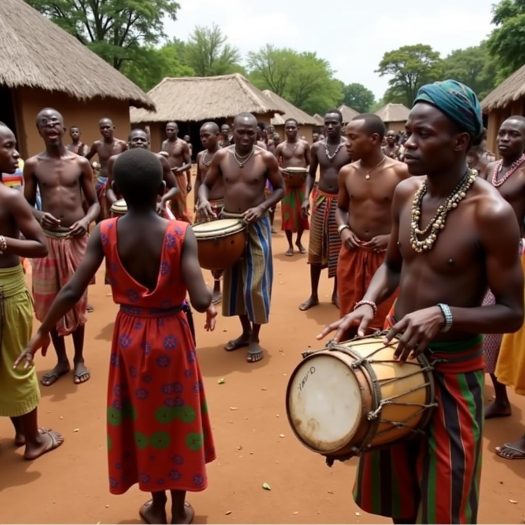 African Dance Ceremony: Community Celebration GIF