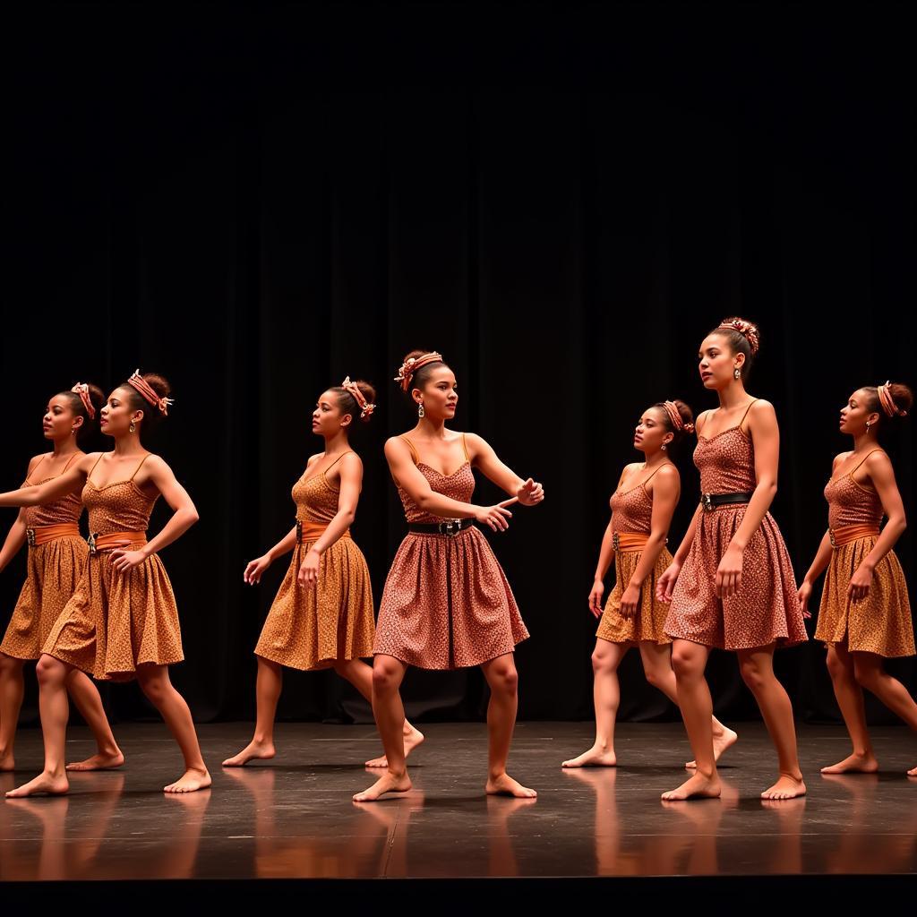 African Dance Performance in a Theater