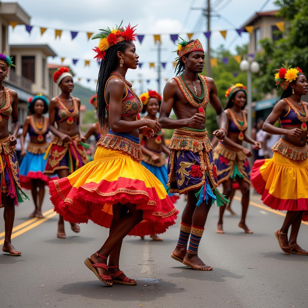 African Dance Vaval Celebration in Seychelles