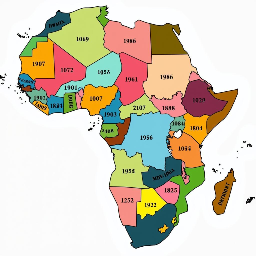 African Date Formats Map Across Different Countries