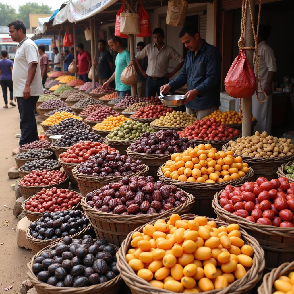 African Dates Fruit at a Local Market