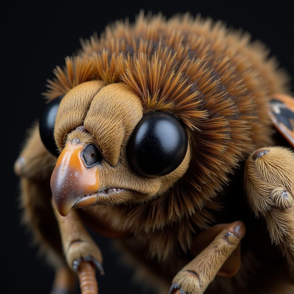 African Death's Head Hawkmoth Close-Up