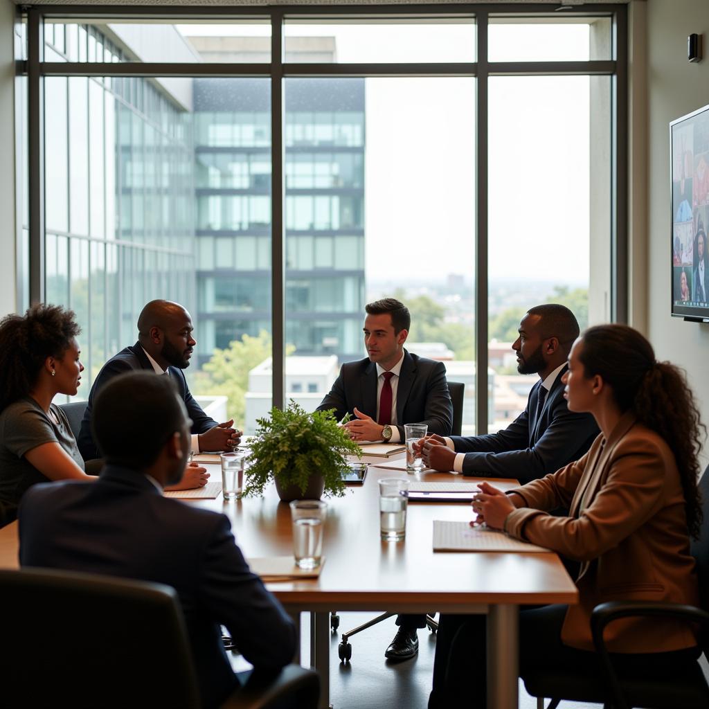 African Development Bank Abidjan Office Interior Meeting