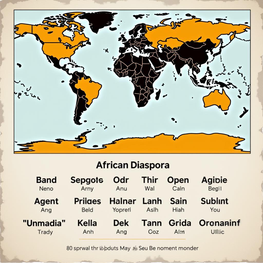 African Diaspora Map and Pronunciation Guide