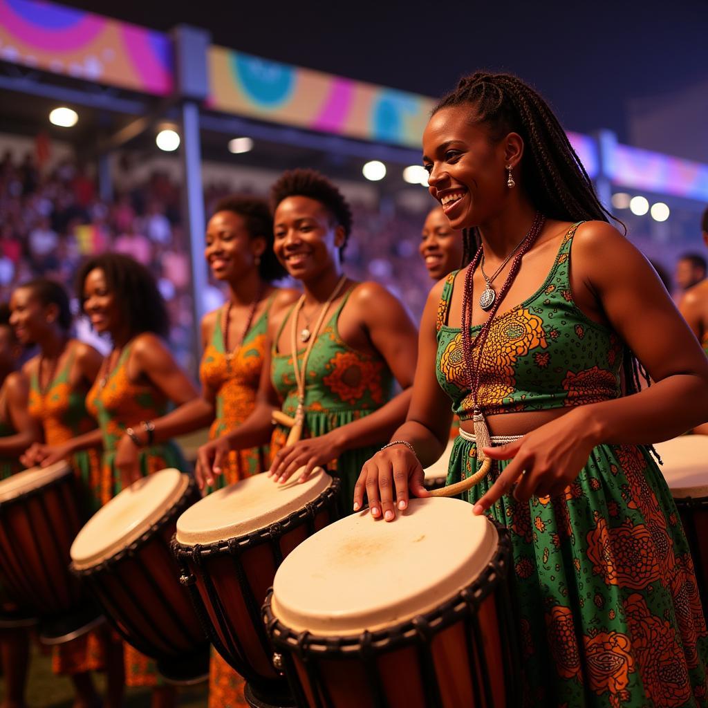 African Drummers in Celebration