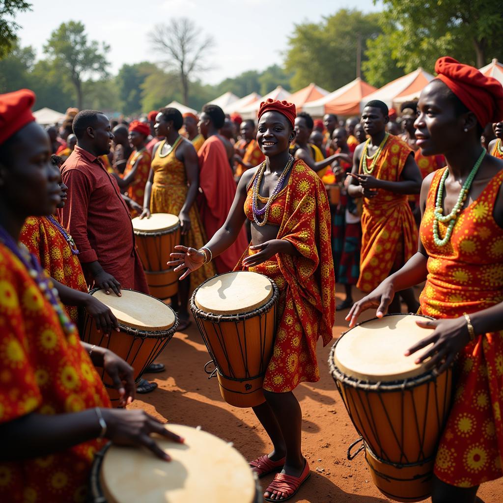 African Drumming Ceremony and Celebration