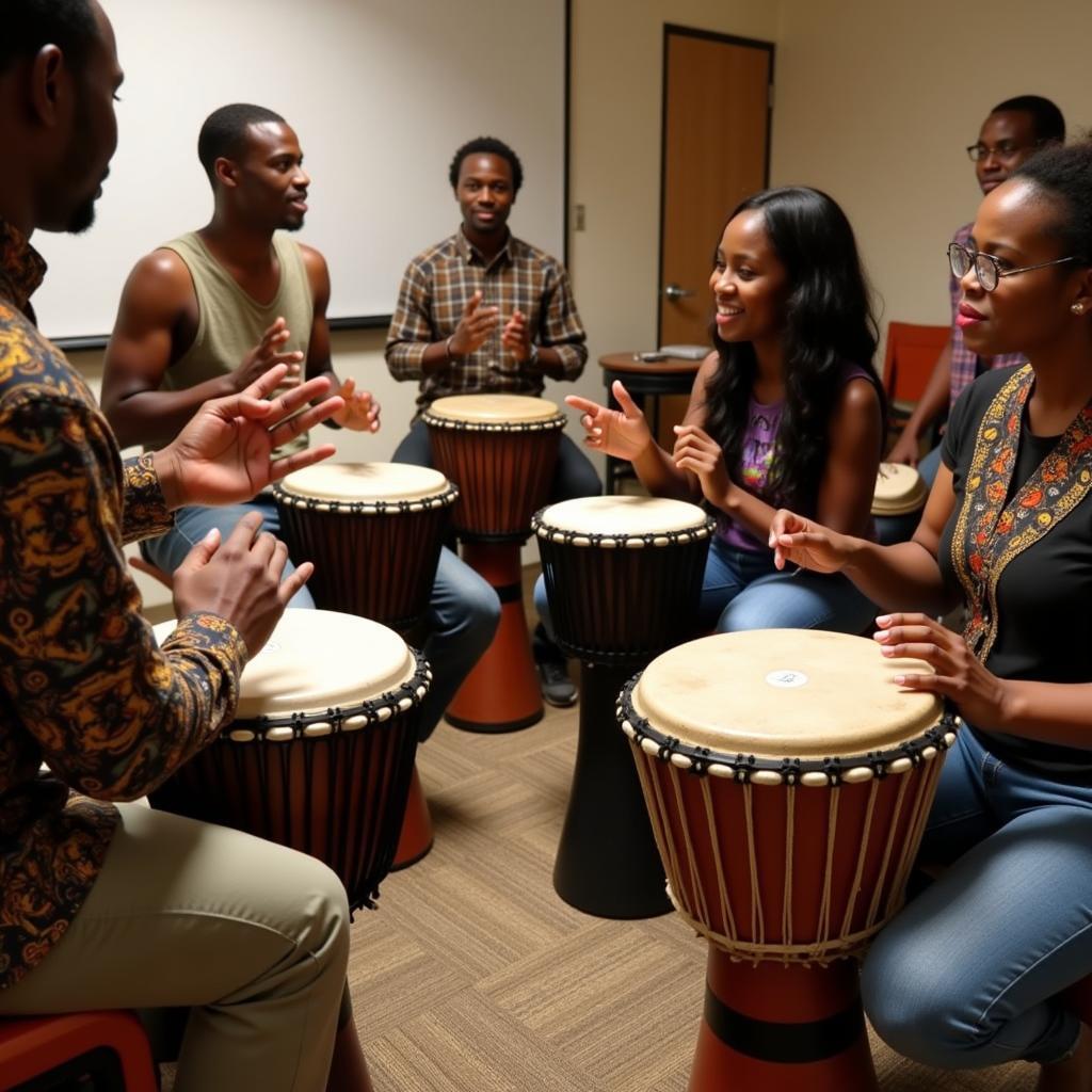 African Drumming Workshop Participants