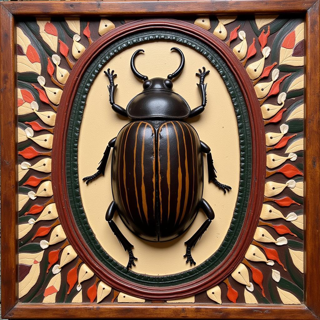 African Dung Beetle in Art