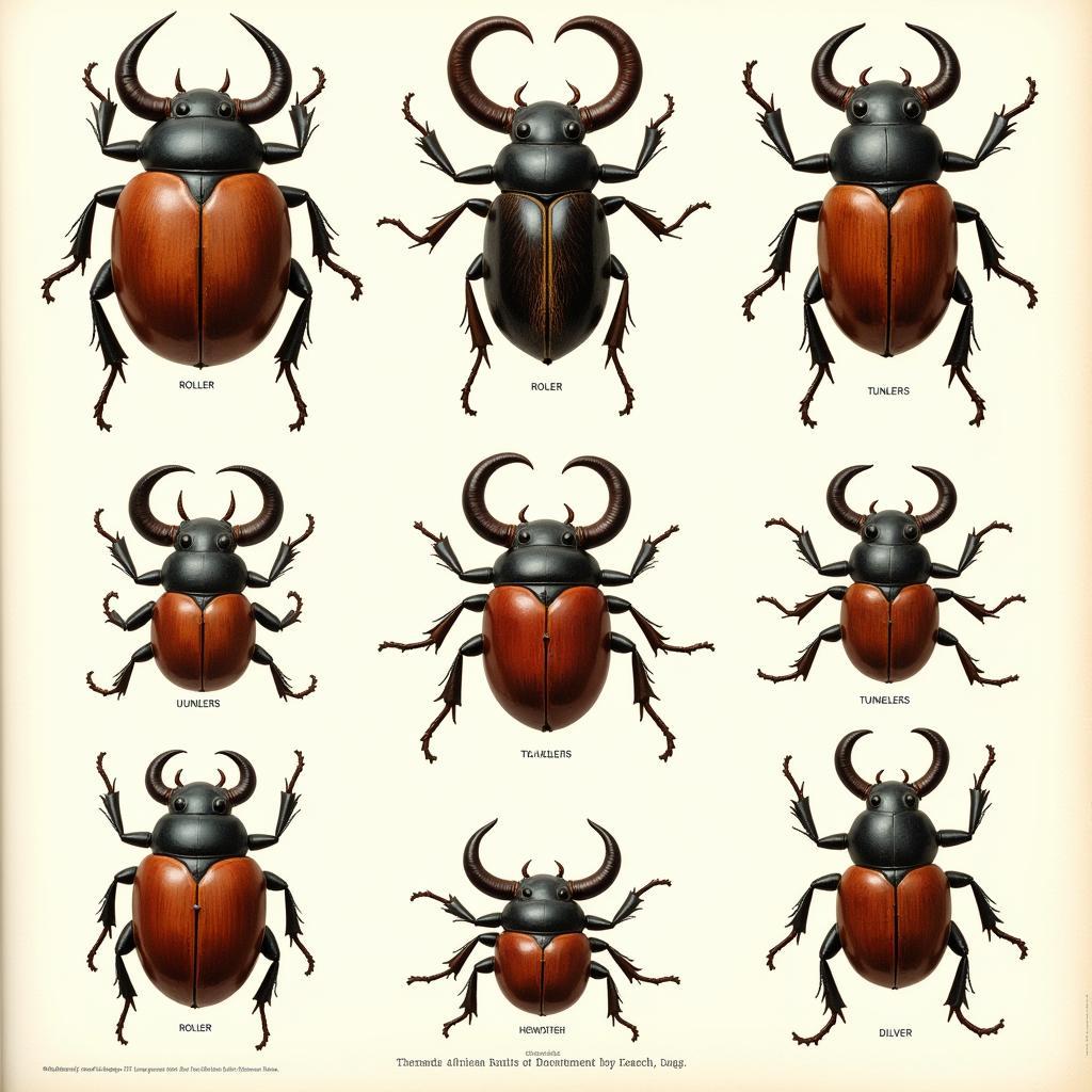 Diversity of African dung beetle species