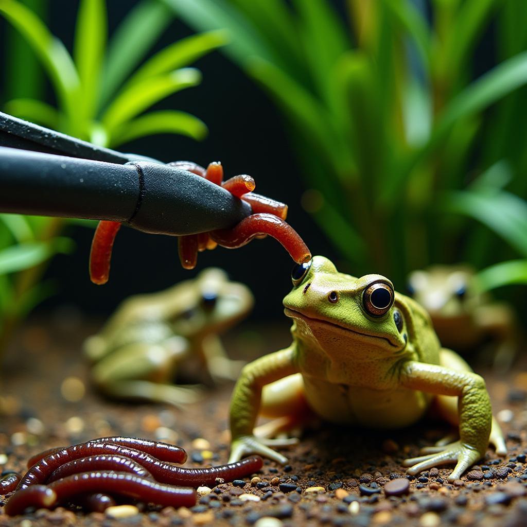 Feeding African Dwarf Frogs