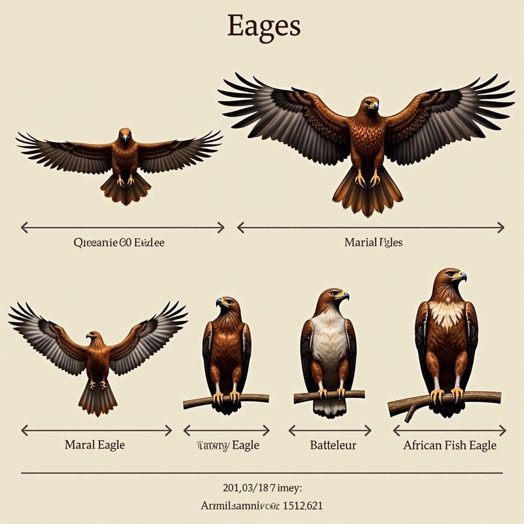 African Eagle Size Comparison Chart