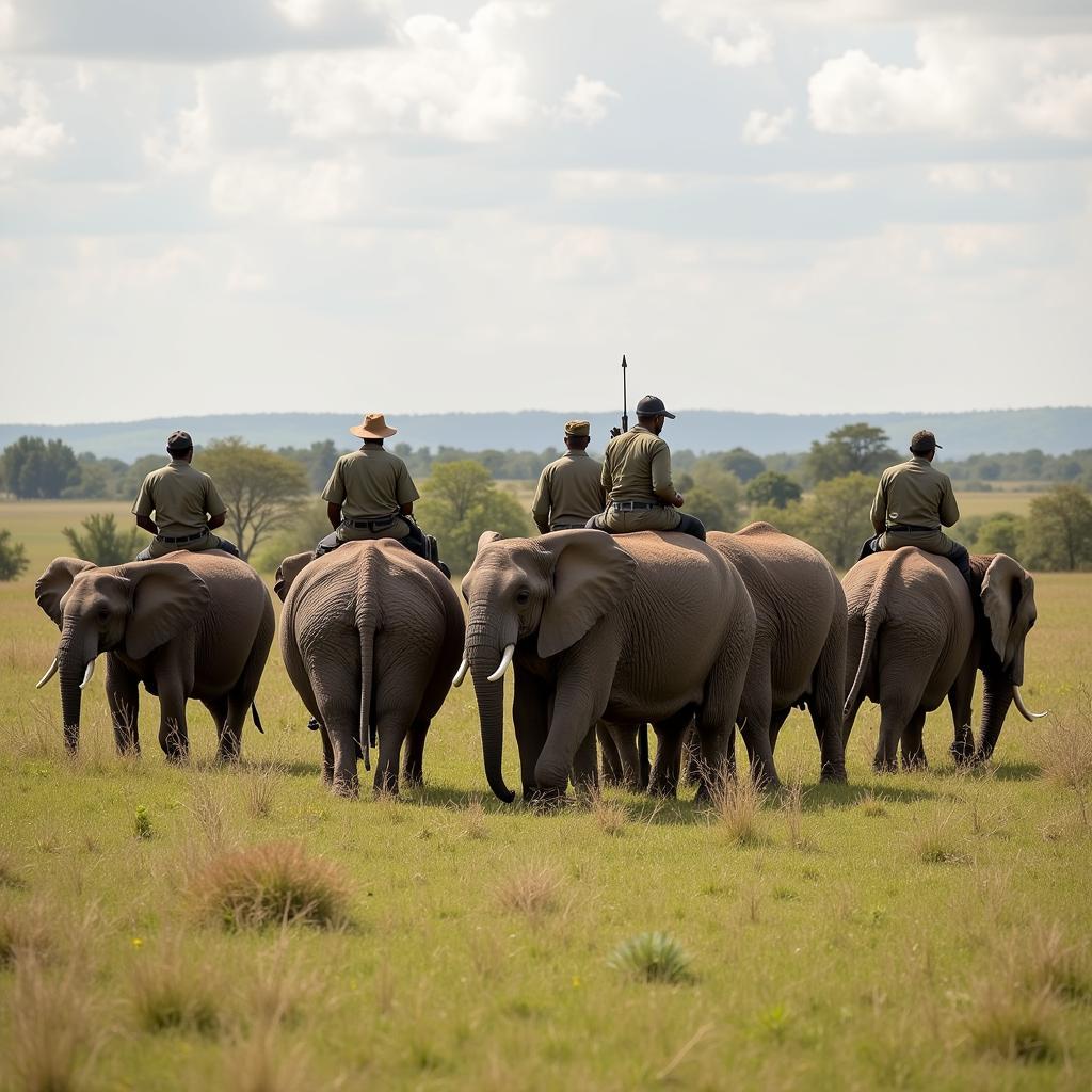 African Elephant Conservation Efforts in Action