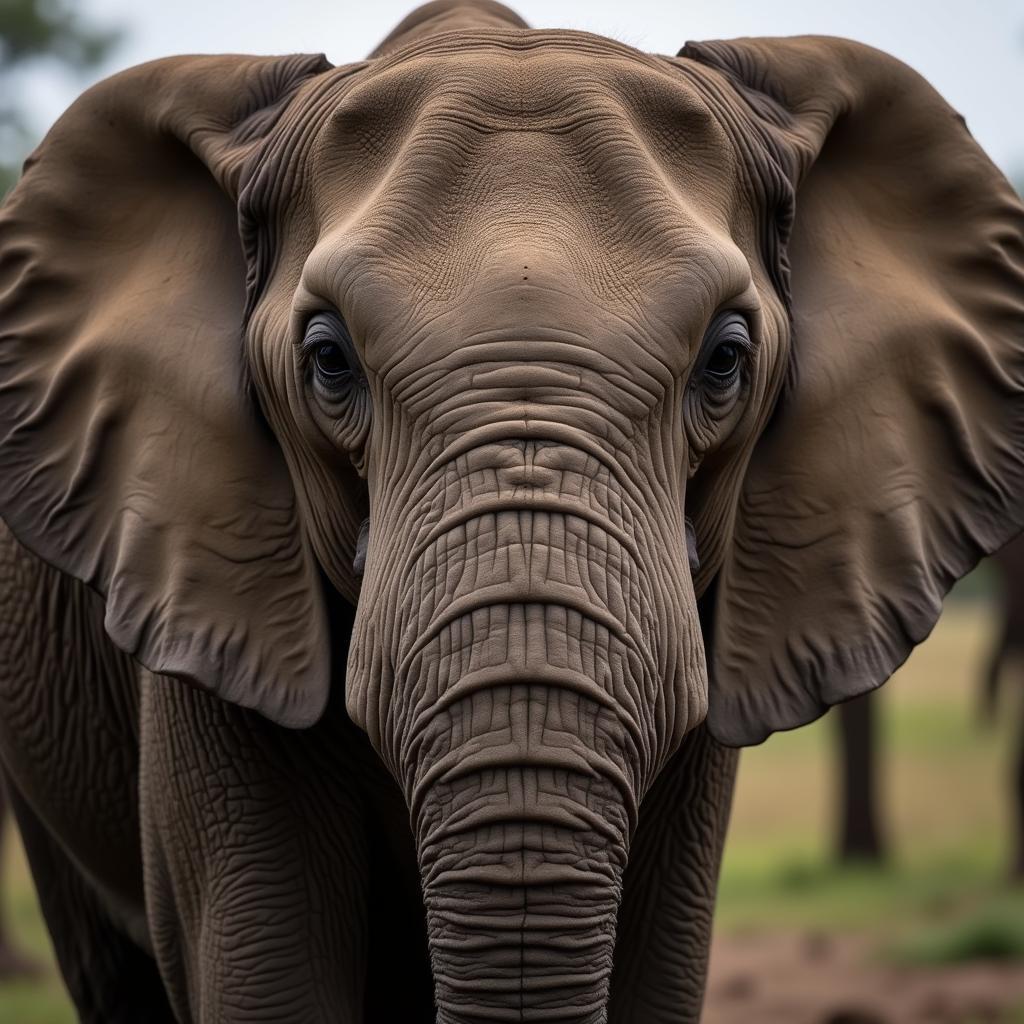 African Elephant Facing Poaching Threat