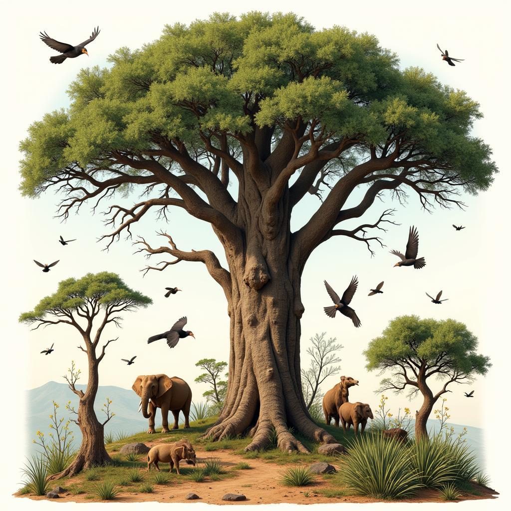 African Elephant Tree Ecosystem