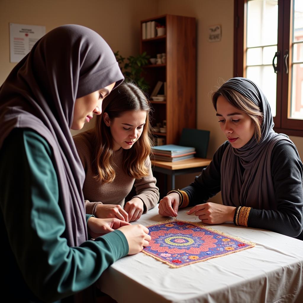 African Embroidery Meba Artisan Workshop