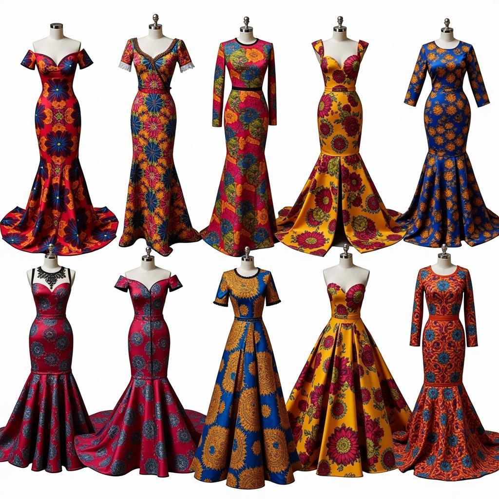 Ankara Styles for African Engagement Dresses