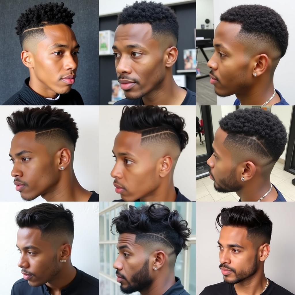 Various African Fade Haircut Styles