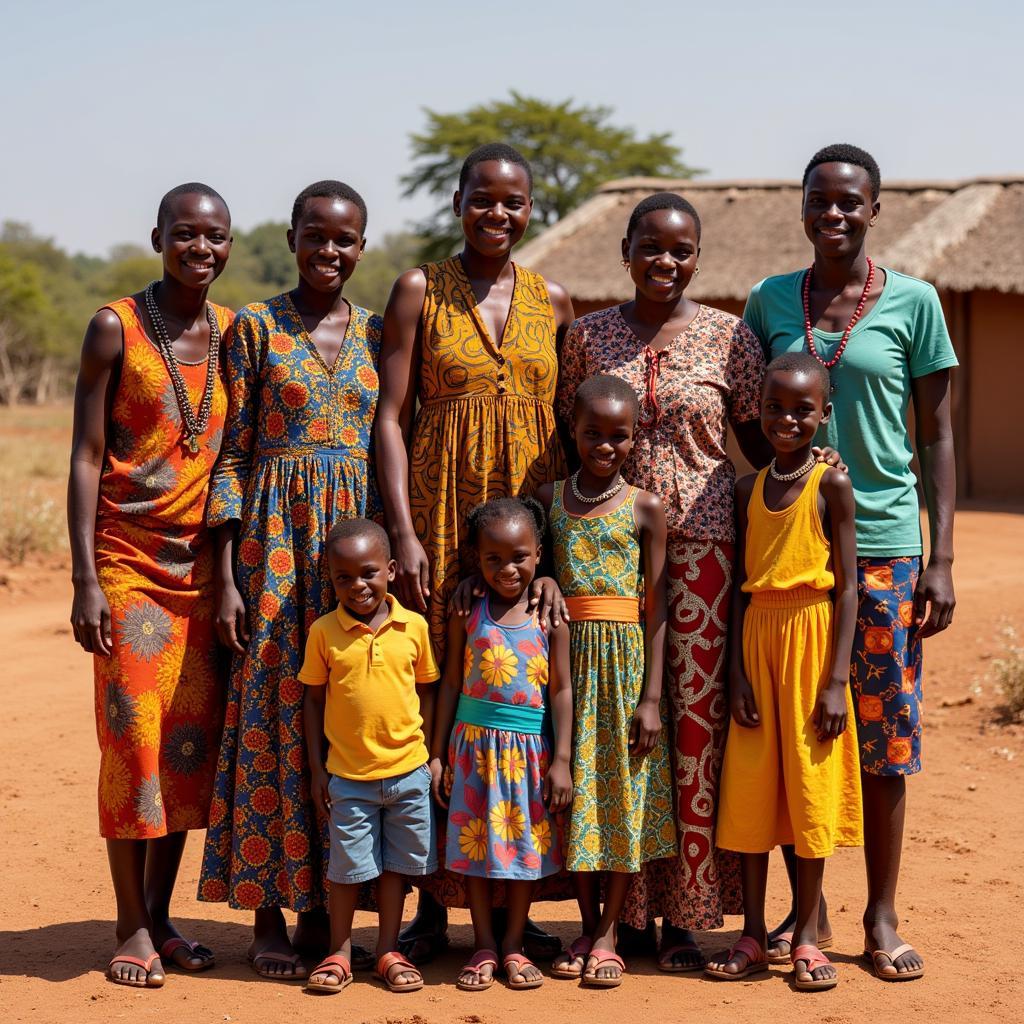 Multi-Generational African Family Portrait