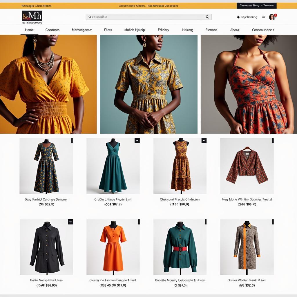 African Fashion Designers Online Marketplace