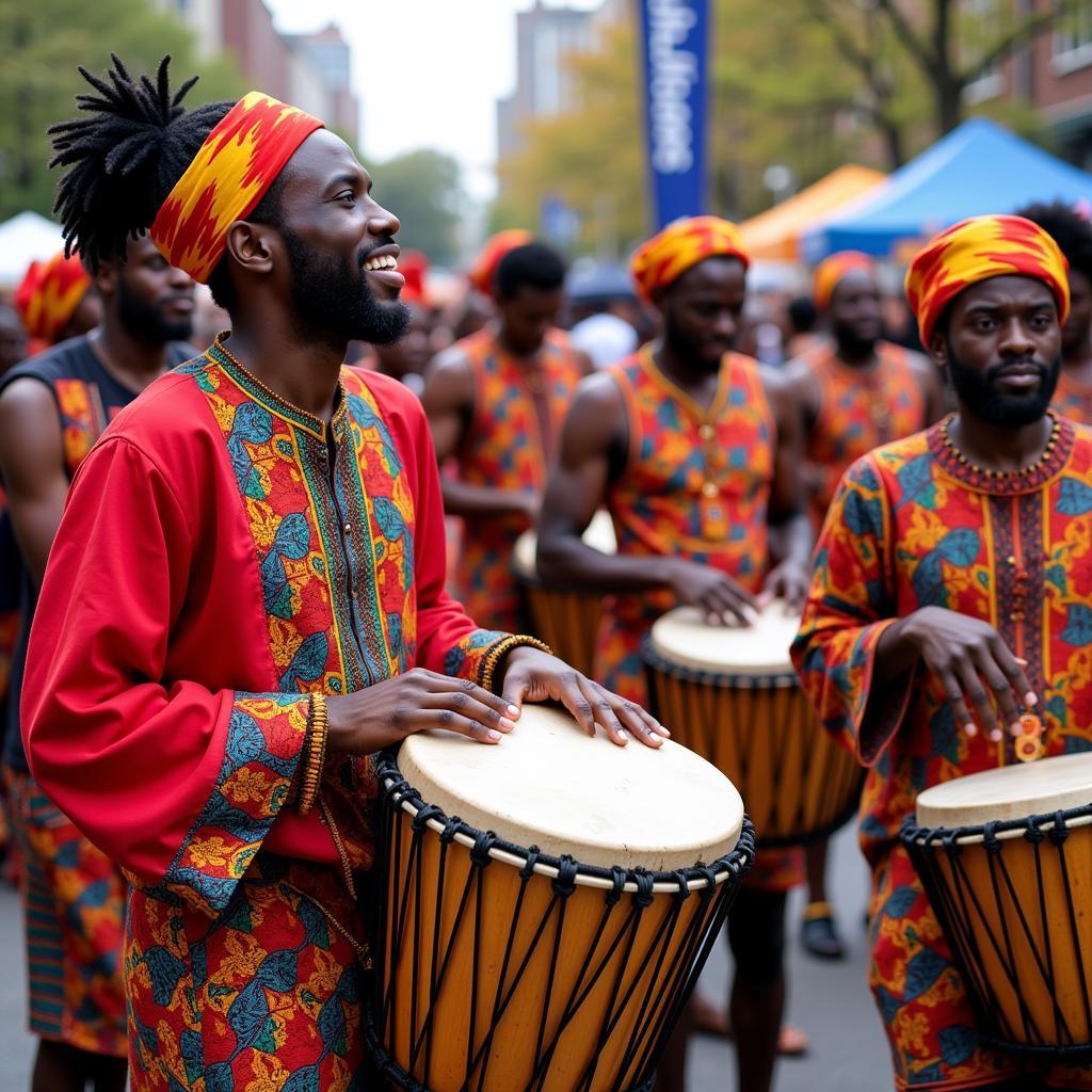 African Drummers at the Fort Greene Festival