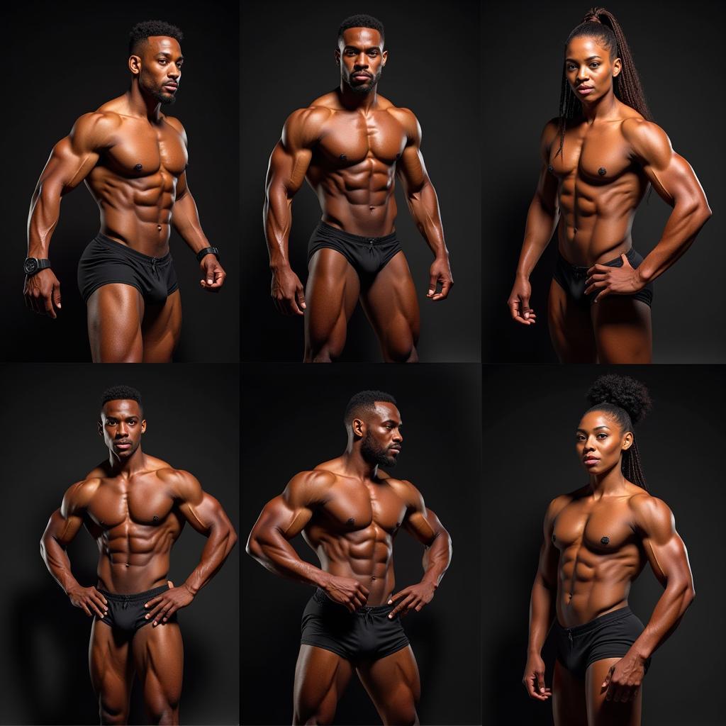 African Fitness Models: Strength and Beauty