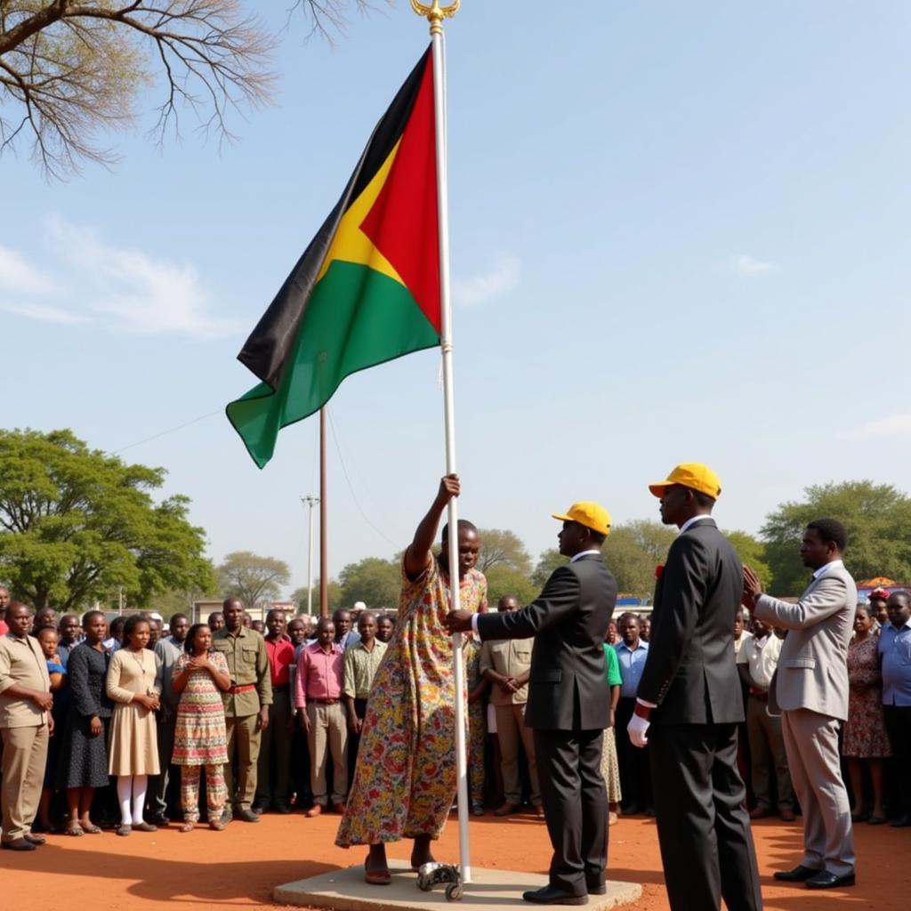 African Flag Ceremony and Cultural Identity